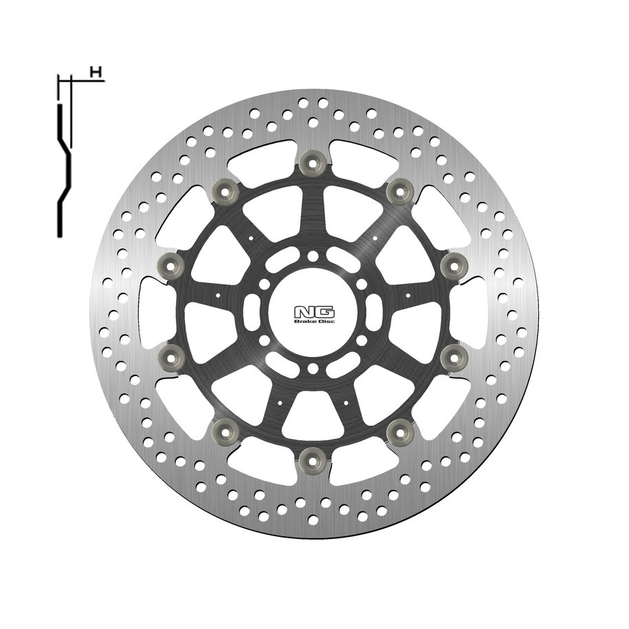Disque de frein NG BRAKES rond flottant