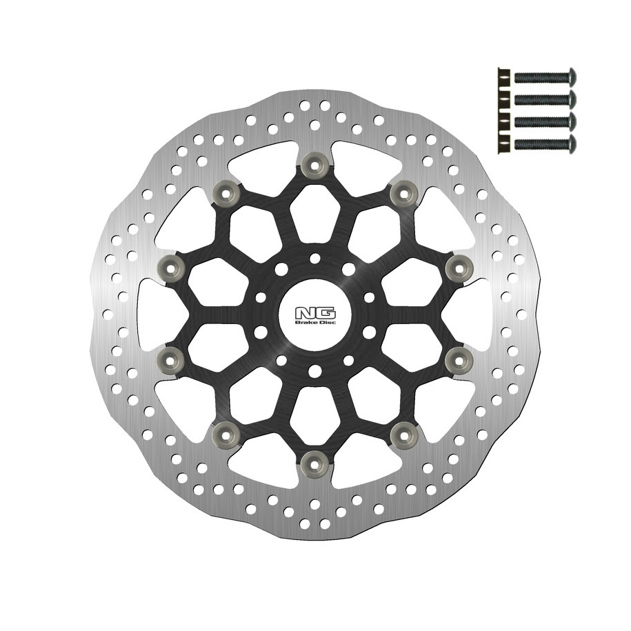 Kit disque de frein Oversize NG BRAKES pétale flottant