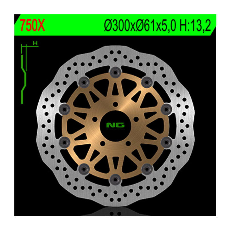 Disque de frein NG BRAKES pétale flottant