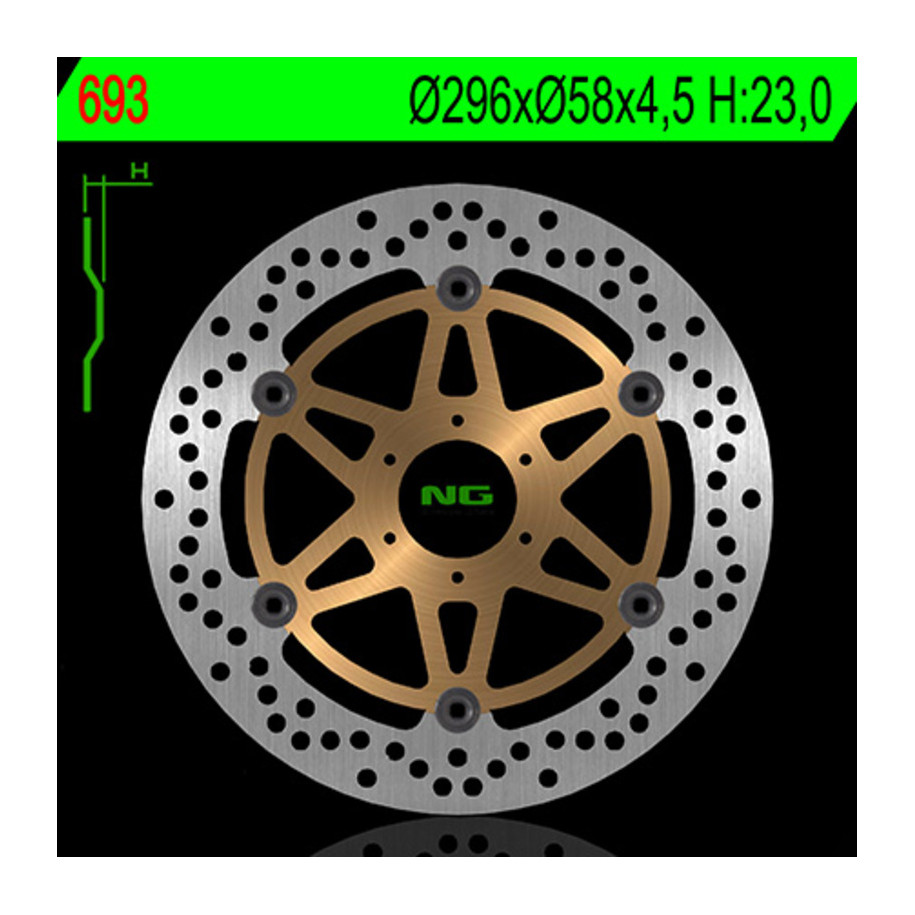 Disque de frein NG BRAKES rond flottant
