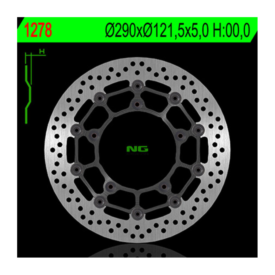 Disque de frein NG BRAKES rond flottant