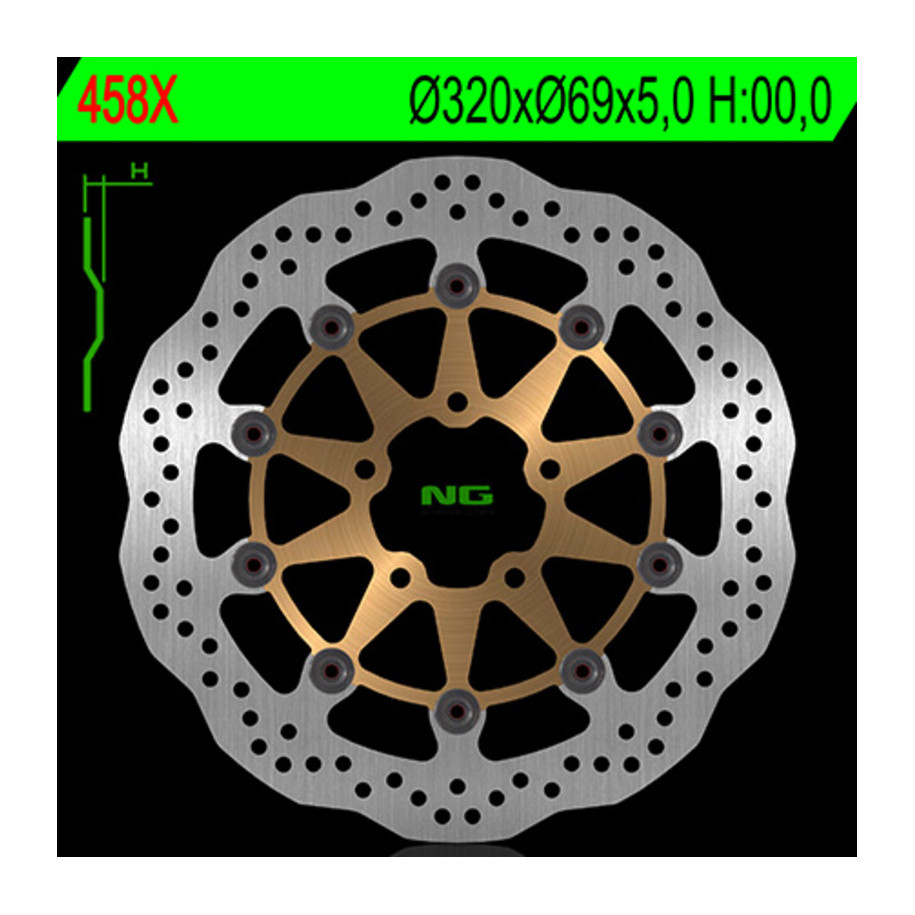 Disque de frein NG BRAKES pétale flottant