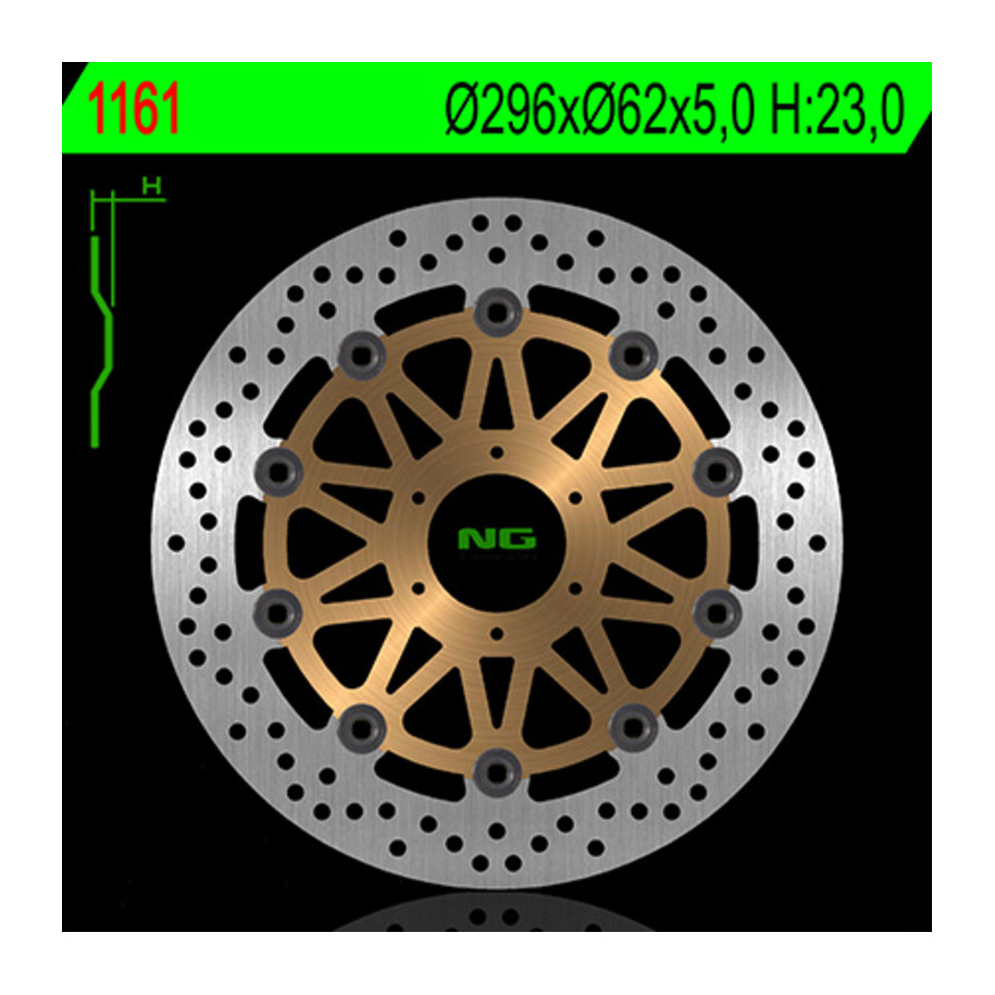 Disque de frein NG BRAKES rond flottant