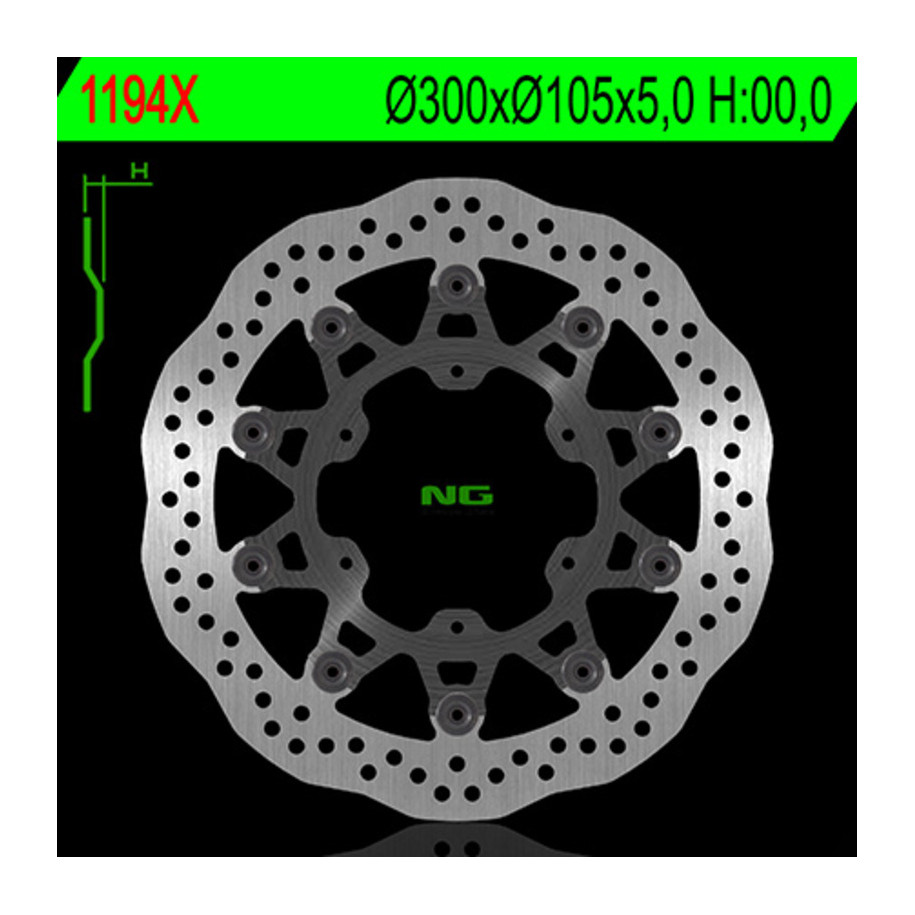 Disque de frein NG BRAKES pétale flottant