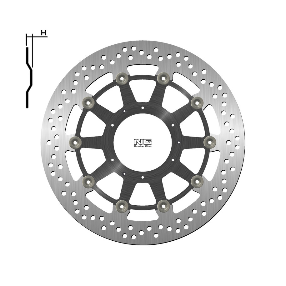 Disque de frein NG BRAKES rond flottant