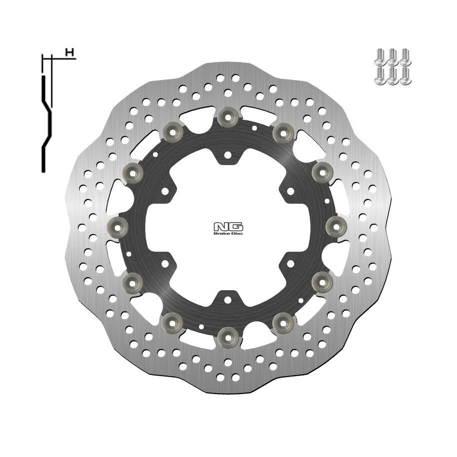 Disque de frein NG BRAKES pétale flottant