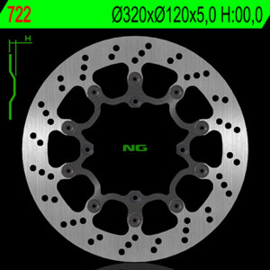 Disque de frein NG BRAKES rond flottant