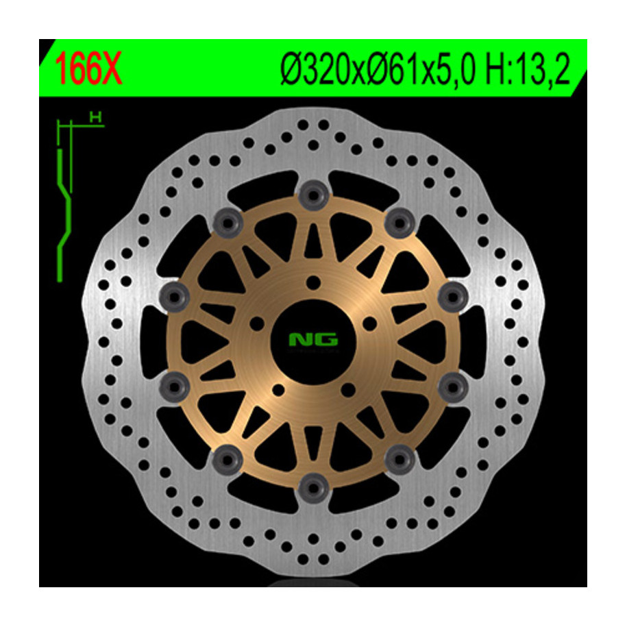 Disque de frein NG BRAKES pétale flottant