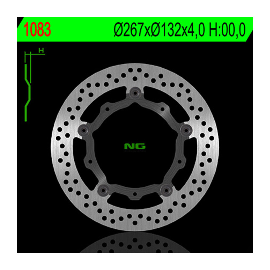 Disque de frein NG BRAKES rond flottant
