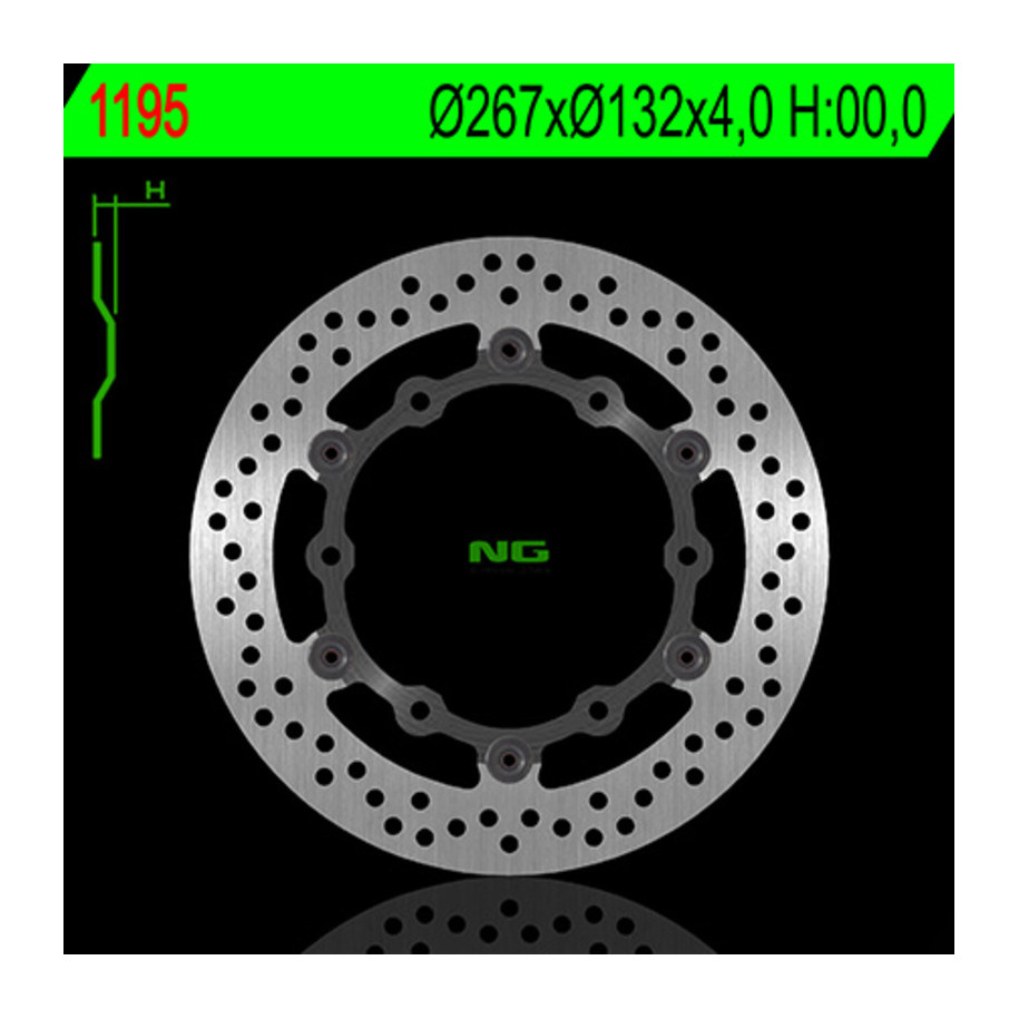 Disque de frein NG BRAKES rond flottant