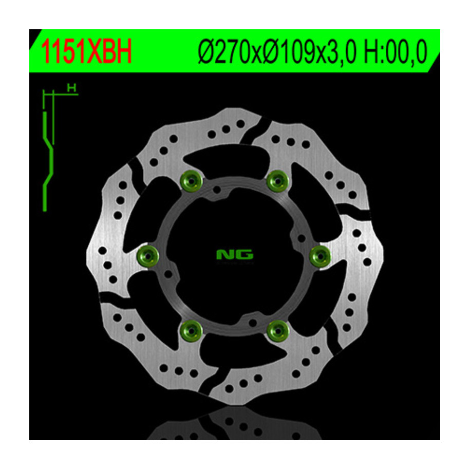 Disque de frein NG BRAKES pétale flottant