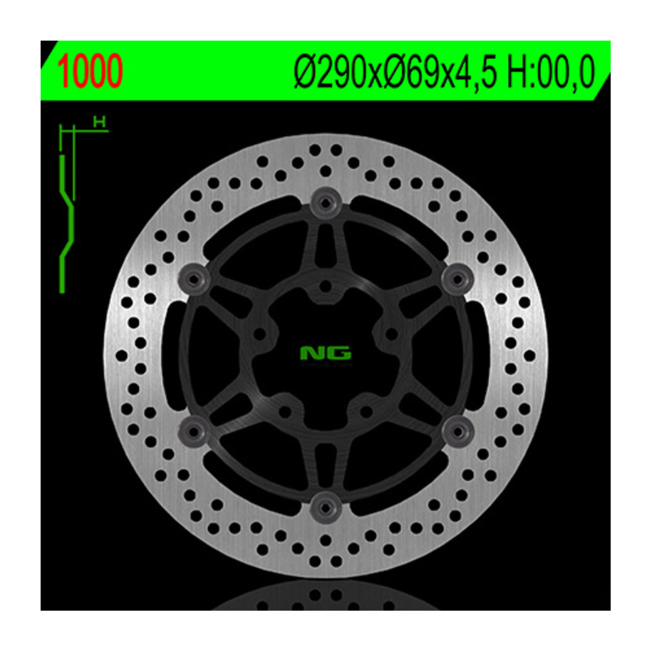 Disque de frein NG BRAKES rond flottant