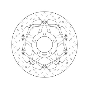 Disque de frein BREMBO Serie Oro rond flottant