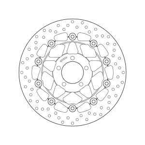 Disque de frein BREMBO Serie Oro rond flottant