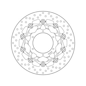 Disque de frein BREMBO Serie Oro rond flottant