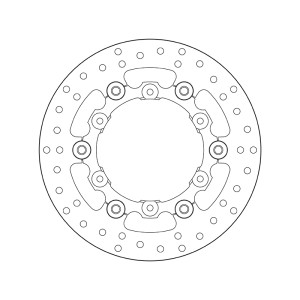 Disque de frein BREMBO Serie Oro rond flottant