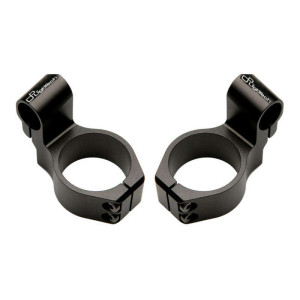 Bracelets de guidon LIGHTECH Ø55mm hauteur +20mm déport +40mm/5° noir