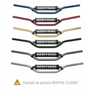 Guidon RENTHAL MX/Enduro 7/8" 809 RC High