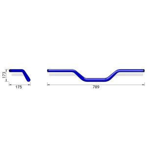 Guidon HIGHSIDER pro X-Bar Naked Bike X02