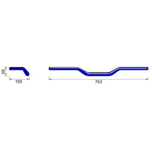 Guidon HIGHSIDER pro X-Bar Superbike X01