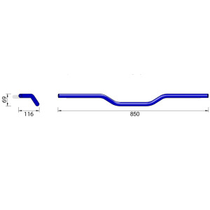 Guidon HIGHSIDER pro Street Bar (High) A04