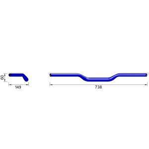 Guidon HIGHSIDER pro X-Bar Superbike Flat XN1