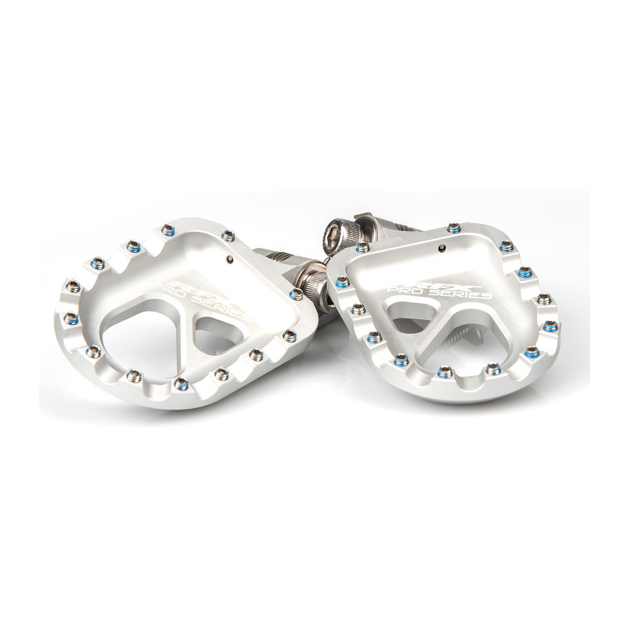 Repose-pieds en aluminium CNC trial RFX Pro (Argenté) universel - Gas Gas/Beta/Sherco/Montesa