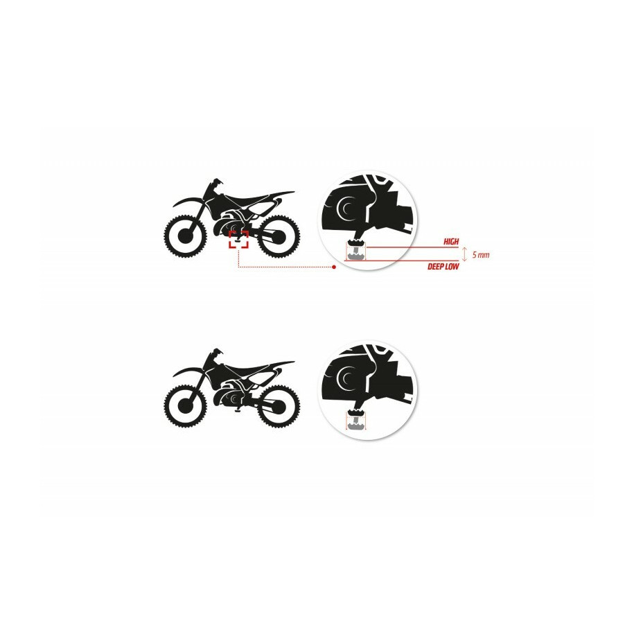Repose-pieds S3 Curve High noir KTM/Husqvarna