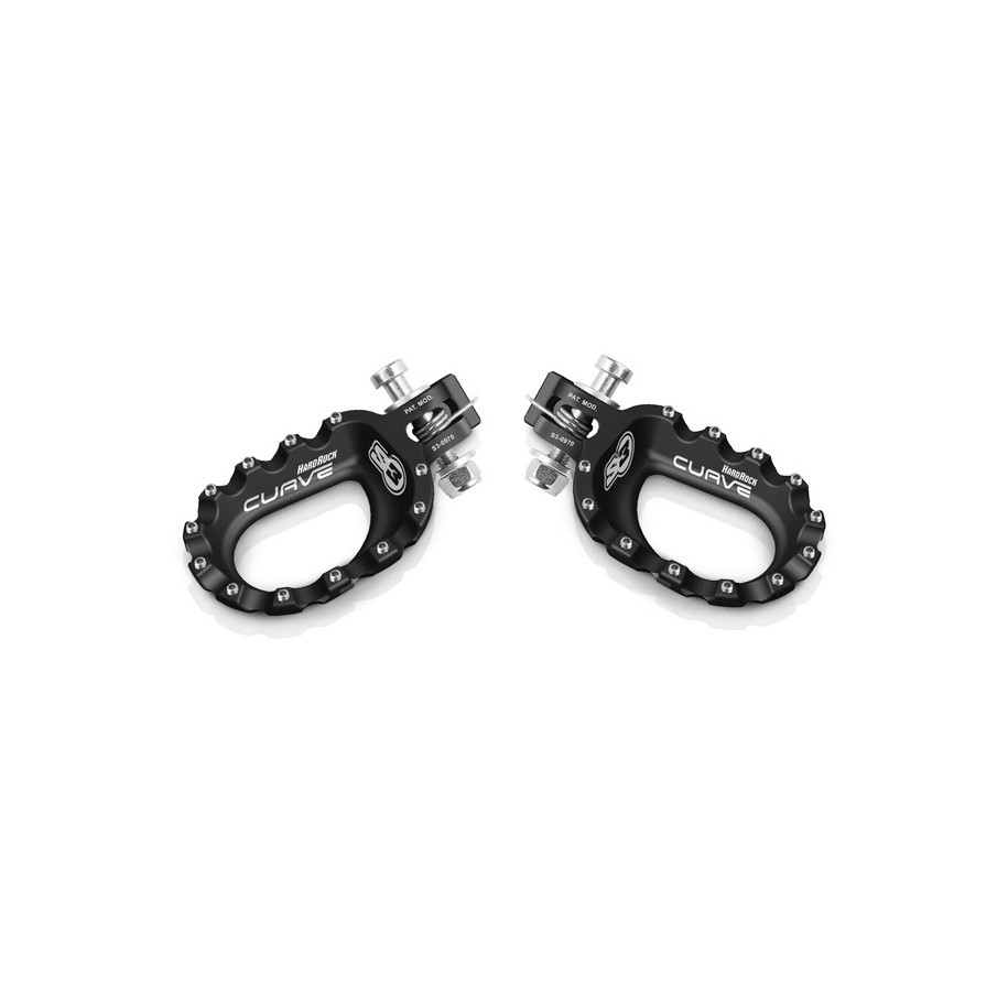 Repose-pieds S3 Curve aluminium noir