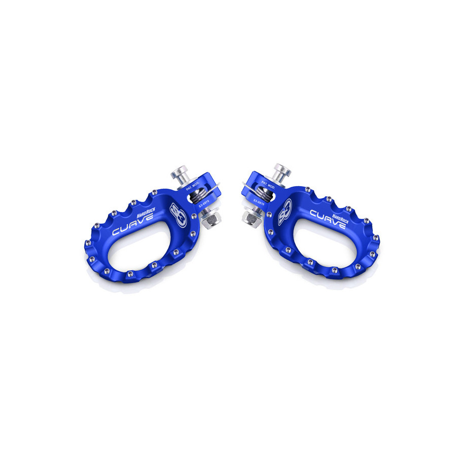 Repose-pieds S3 Curve aluminium bleu