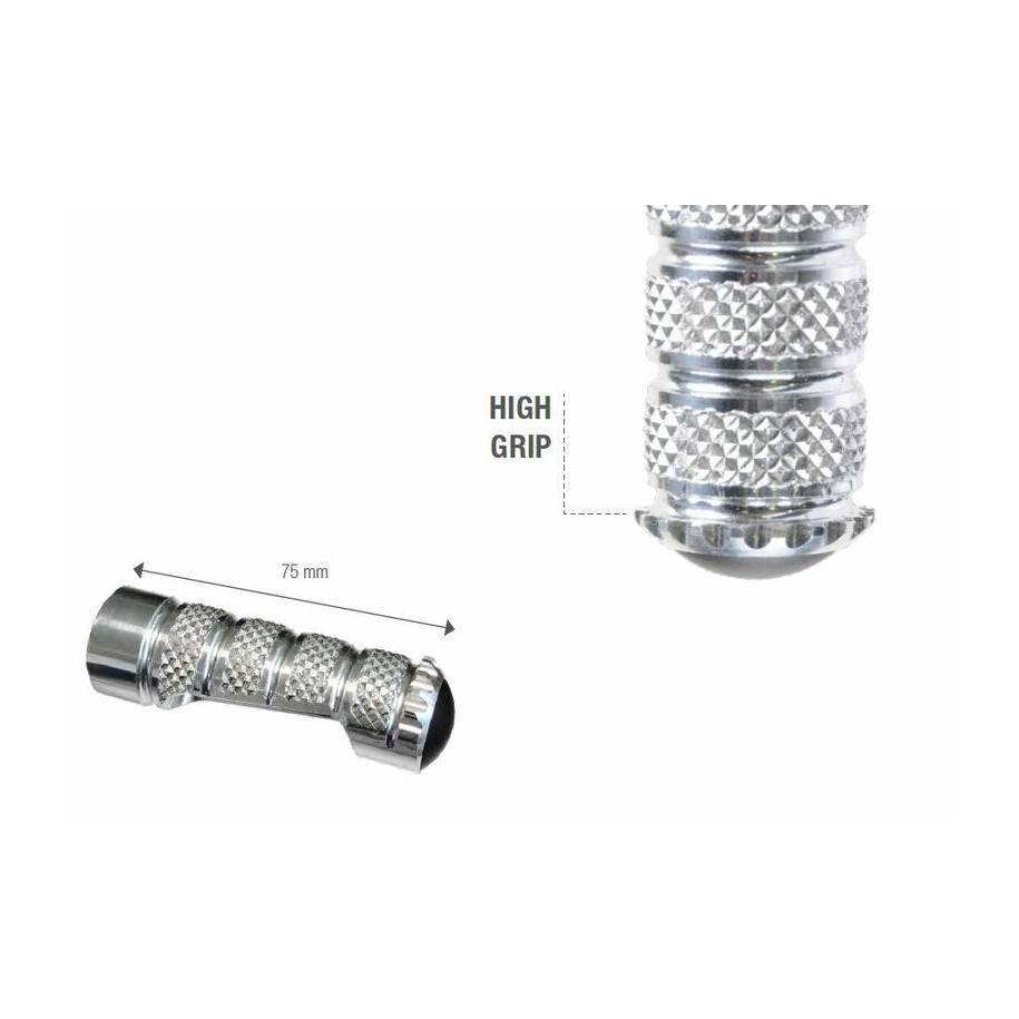 Repose-pieds LIGHTECH M8x25 argent