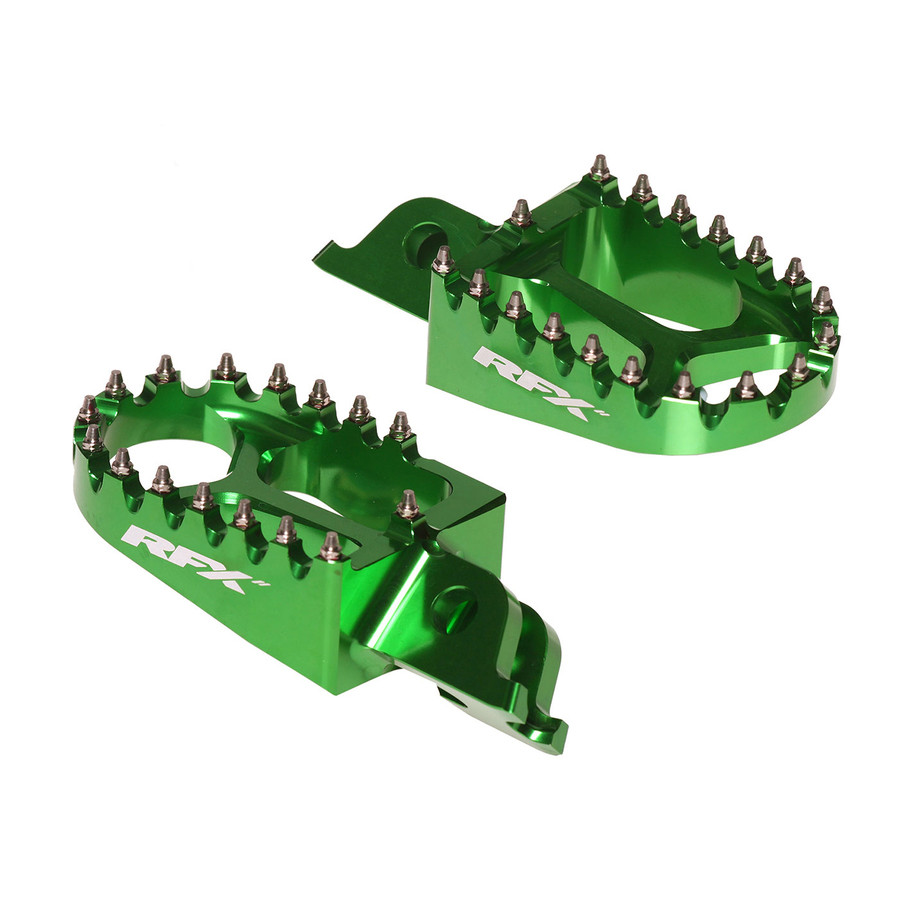 Repose-pieds RFX Pro (vert) - Pour Kawasaki KXF250/450