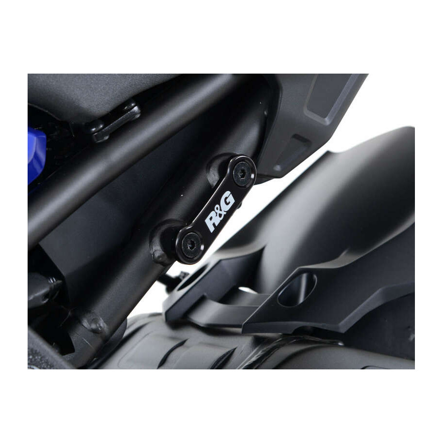 Caches orifices de repose-pieds arrière R&G RACING gauche et droit noir Yamaha MT-10