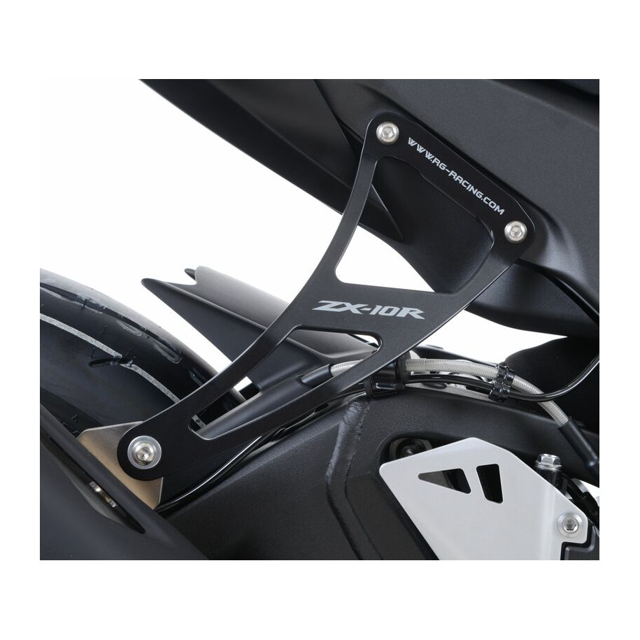 Kit suppression repose-pieds arrière R&G RACING noir Kawasaki ZX-10R