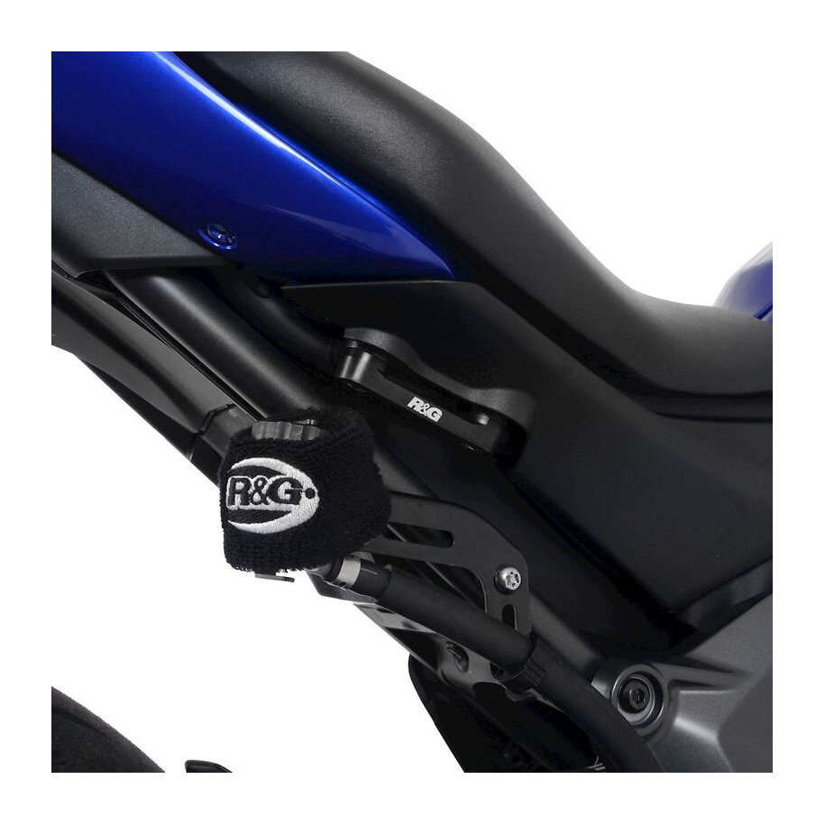 Cache orifice reposes-pied arrière R&G RACING noir