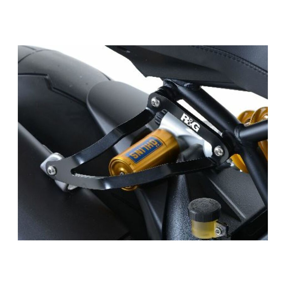 Patte de fixation de silencieux R&G RACING noir Ducati Monster 1200R