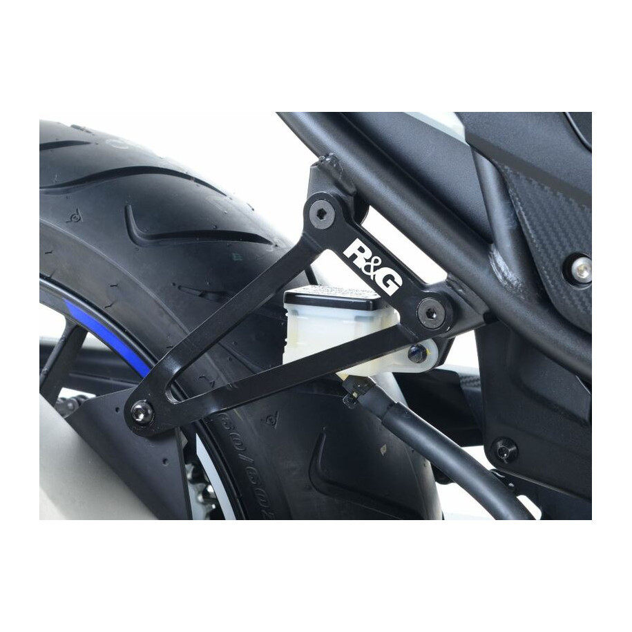 Patte fixation de silencieux R&G RACING noir Honda CBR500R
