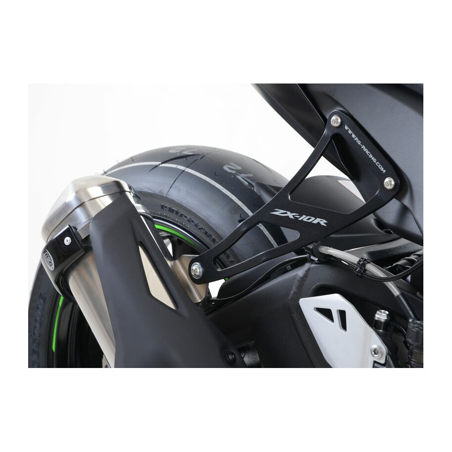 Patte de fixation silencieux R&G RACING noir Kawasaki ZX-10R