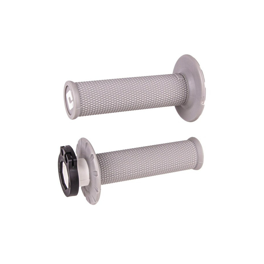Revêtements ODI MX V2 Lock-On sans gauffrage - gris clair