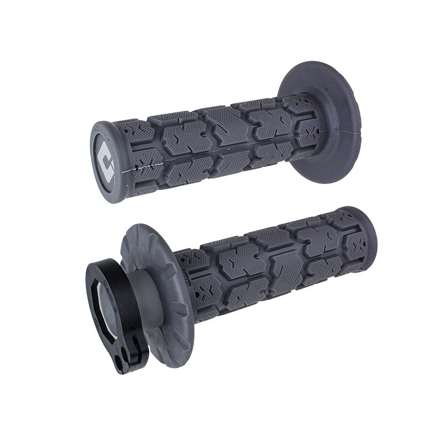 Revêtements ODI MX V2 Lock-On Rogue semi-gauffré - graphite