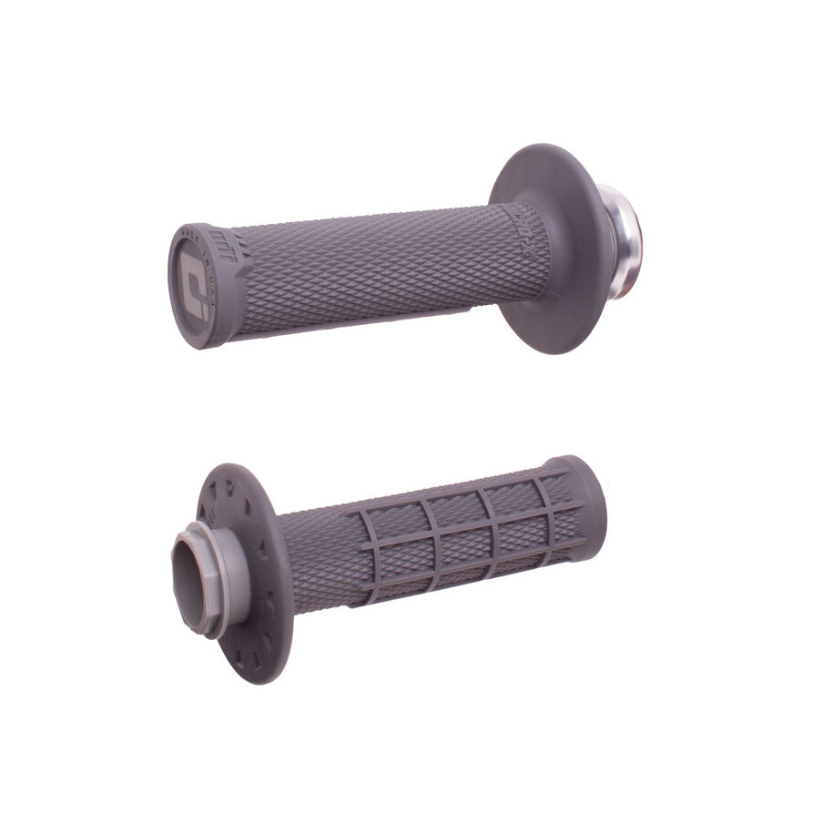 Revêtements ODI Micro-X Lock-On semi-gaufré - graphite/argent
