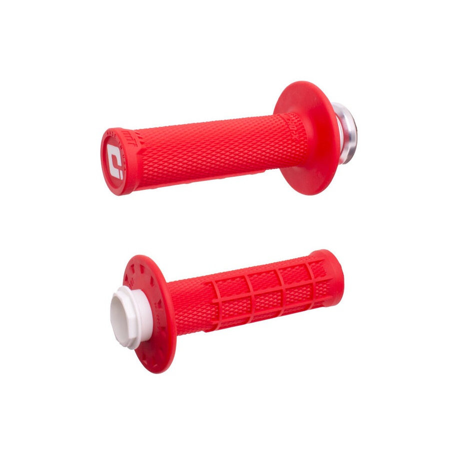Revêtements ODI Micro-X Lock-On semi-gaufré - rouge/noir