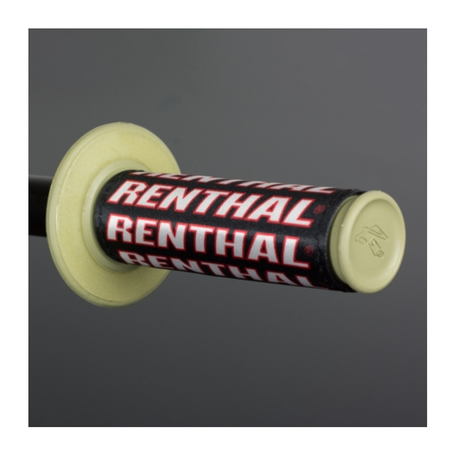 Protège-poignées RENTHAL Clean Grips noir/rouge