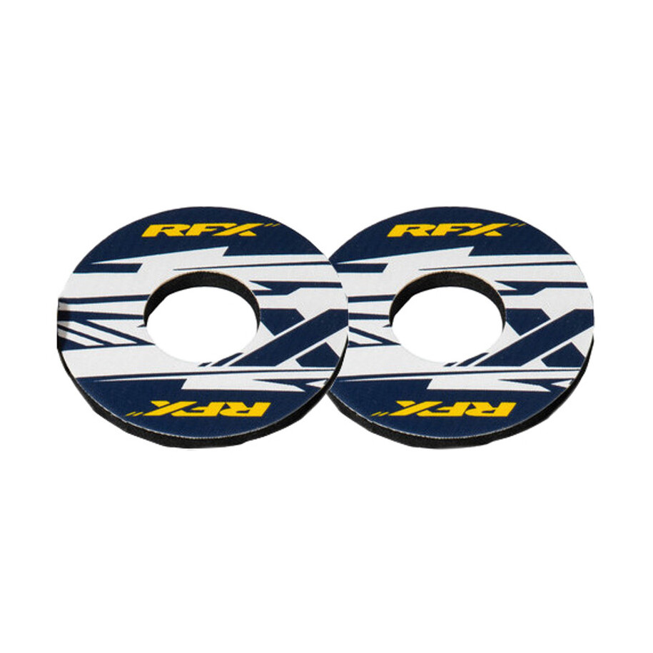 Paire de donuts de poignée RFX sport (X Bleu/Jaune)