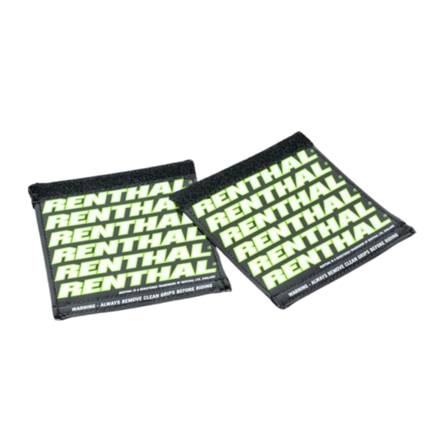 Protège-poignées RENTHAL Clean Grips - noir/vert/blanc