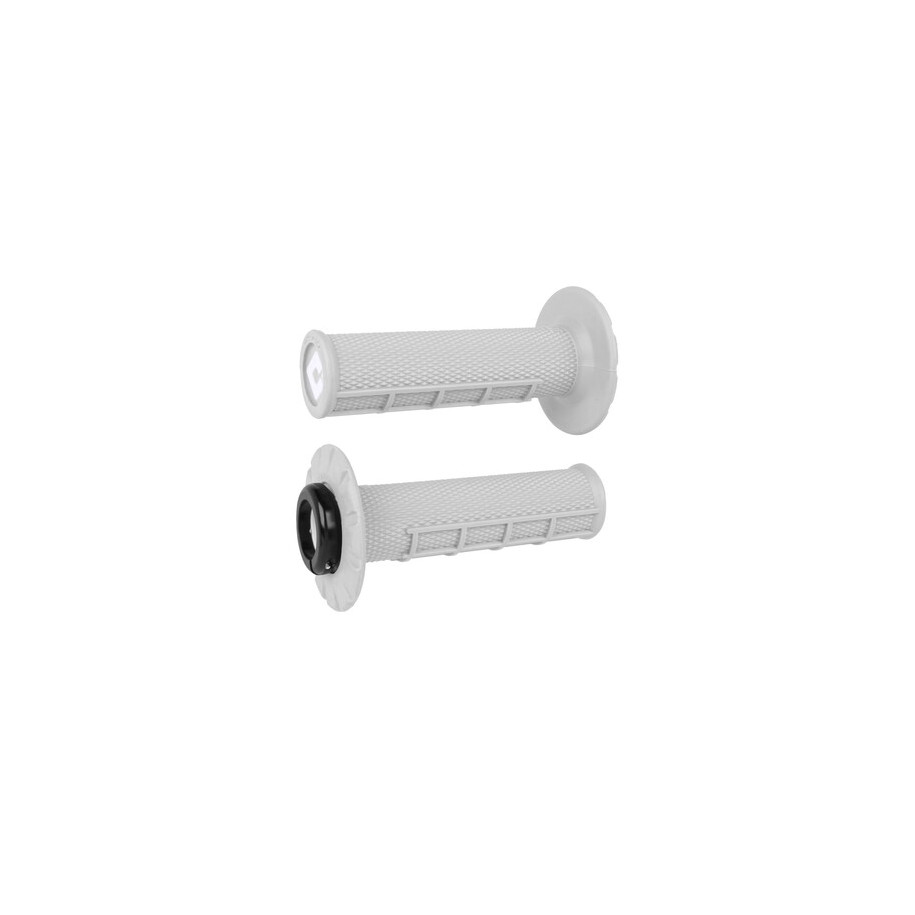 Rêvetements ODI ATV v2.1 Lock-On semi-gaufré - blanc/noir