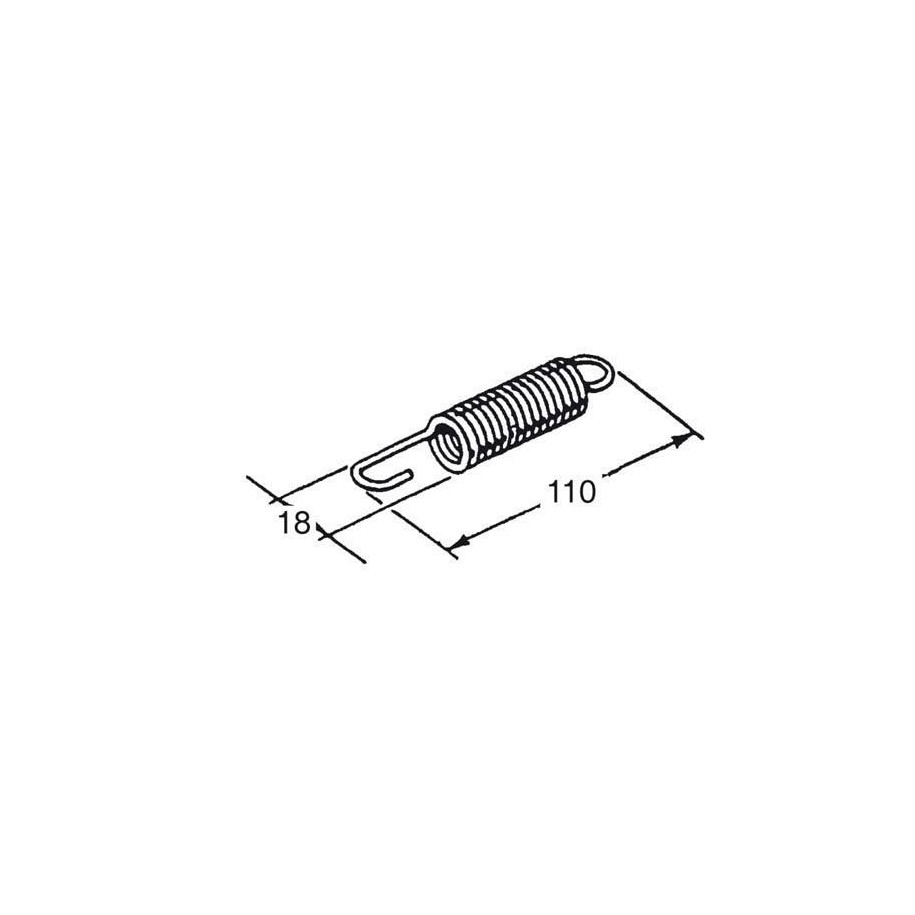 Ressort BUZZETTI 110x18mm pour béquille centrale