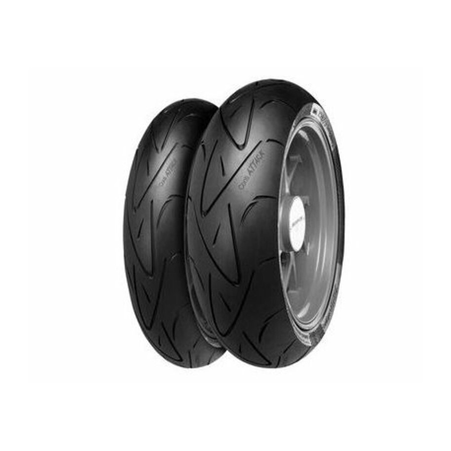 Train de pneus CONTINENTAL ContiSportAttack (120/70 ZR 17 + 180/55 ZR 17)