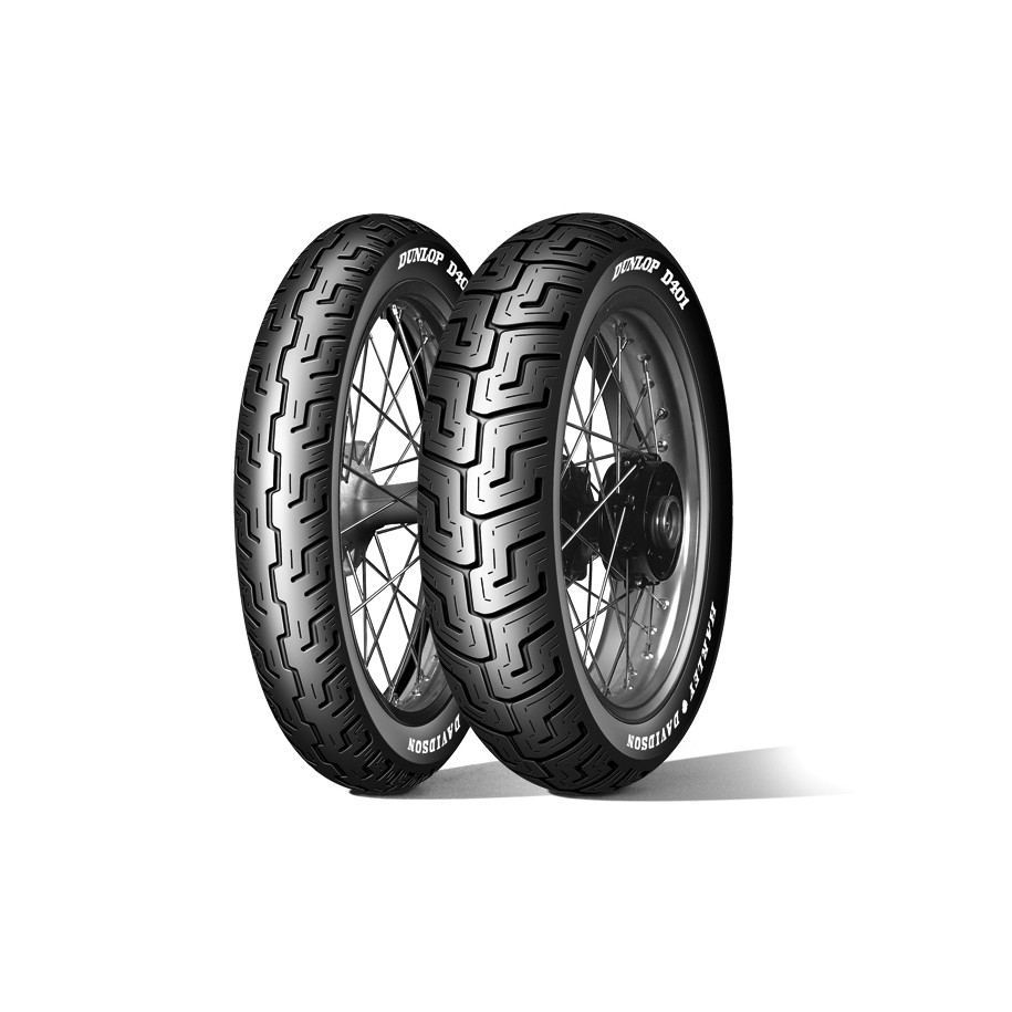 Pneu DUNLOP D401 MWW (HARLEY-D) Flancs Blancs Medium 150/80 B 16 M/C 71H TL