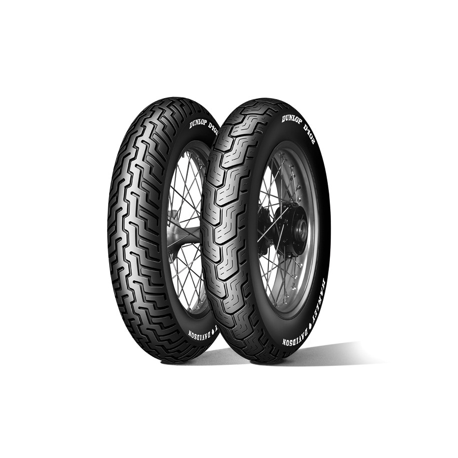 Pneu DUNLOP D402 SW (HARLEY-D) Flancs Blancs Fins MT90 B 16 M/C 74H TL